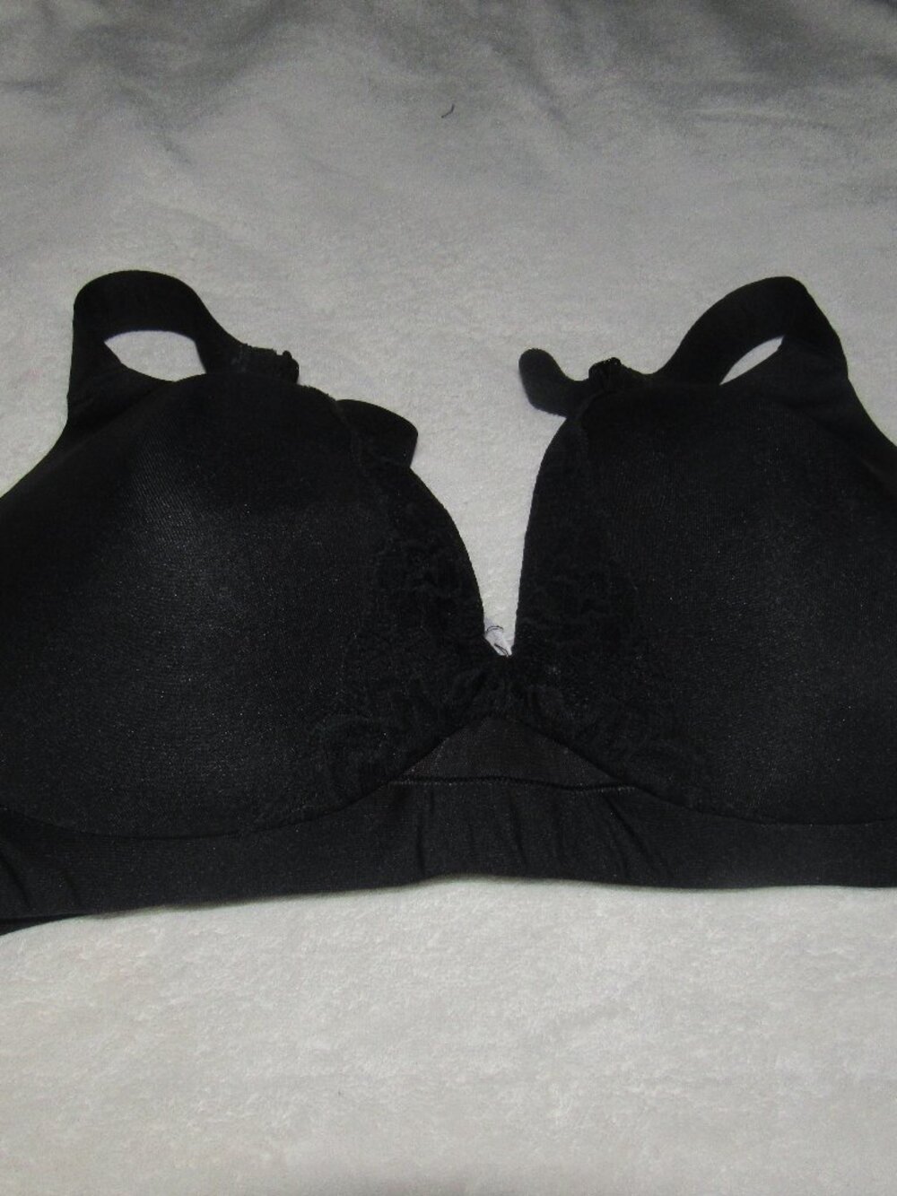 Cacique Black Wired Lightly Lined Plunge USED 38DDD